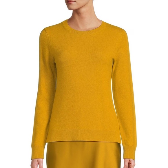 Antonio Melani Cameron Cashmere Crew Neck Sweater. Color-Pear. Large. NWT! - Picture 7 of 10